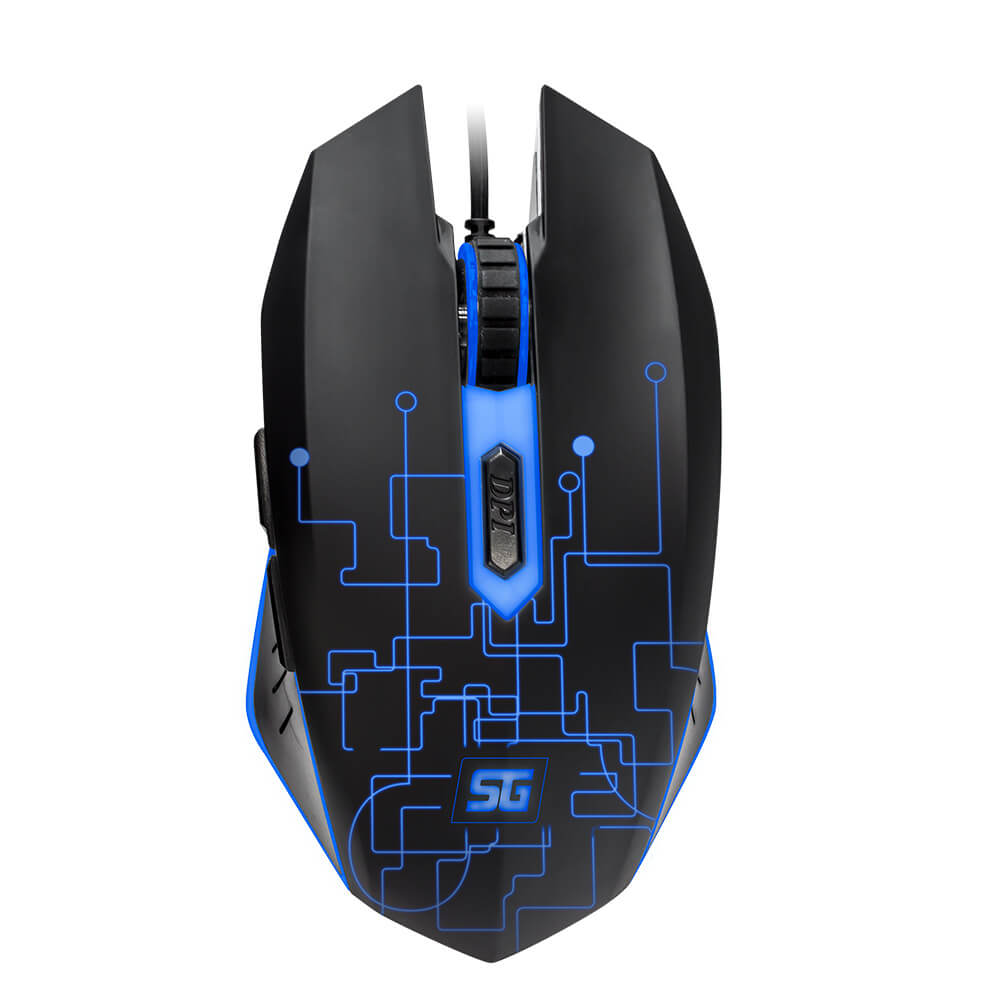 Mouse Iluminado Alámbrico Gamer VORAGO Start the Game MO-501 - 3, 200 DPIs Mouse Iluminado Alámbrico Gamer VORAGO Start the Game MO-501 - 3, 200 DPIs